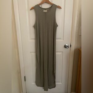 Thread & Supply | Sleeveless Sage Green Maxi Dress